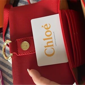 Chloe Red Crossbody Bag